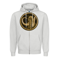 Dove Grey mammoth black king Zipper Hoodie - lanVoArt