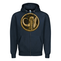 Navy mammoth black king Zipper Hoodie - lanVoArt