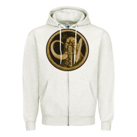 Oatmeal Heather mammoth black king Zipper Hoodie - lanVoArt