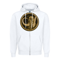 White mammoth black king Zipper Hoodie - lanVoArt