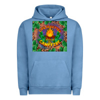 Pigment Pebble Blue life is better around the campfire Urban Hoodie - BarkalooDesign