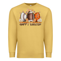 Antique Gold happy easter day eggs Premium Sweatshirt - RacoonDesign