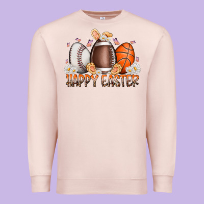 Happy Easter Day Eggs Premium Sweatshirt Designed By Racoondesign