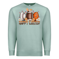 Seafoam happy easter day eggs Premium Sweatshirt - RacoonDesign