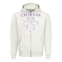 Oatmeal Heather crowbar Zipper Hoodie - lanVoArt
