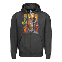 Charcoal Heather rip jason david frank ranger Zipper Hoodie - lanVoArt