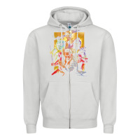 Dove Grey rip jason david frank ranger Zipper Hoodie - lanVoArt