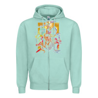 Seafoam rip jason david frank ranger Zipper Hoodie - lanVoArt