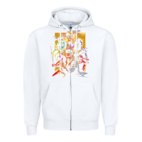 White rip jason david frank ranger Zipper Hoodie - lanVoArt