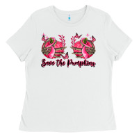 White save the pumpkins Ladies Tee - LillyAllenDesigns