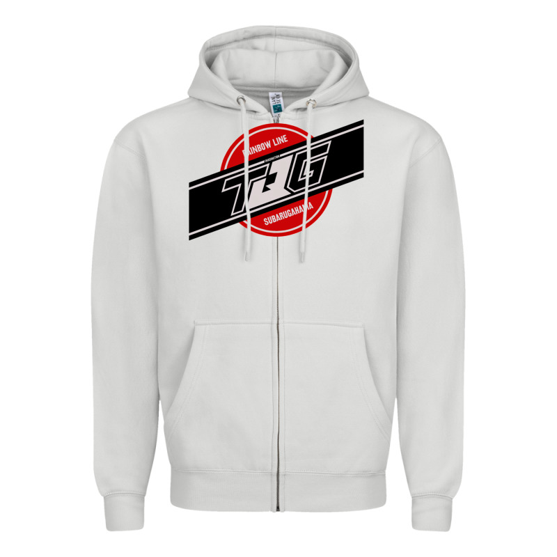 Toqger Vintage Rainbow Line Zipper Hoodie by lanVoArt | Teevron