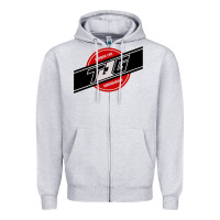 Heather Grey toqger vintage rainbow line Zipper Hoodie - lanVoArt