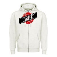 Oatmeal Heather toqger vintage rainbow line Zipper Hoodie - lanVoArt