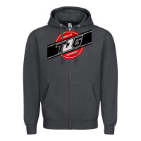 Smoke toqger vintage rainbow line Zipper Hoodie - lanVoArt