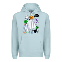 Blue Mist cute ghost halloween Premium Hoodie - BundleAndBundleShop