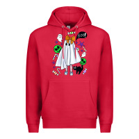 Cardinal cute ghost halloween Premium Hoodie - BundleAndBundleShop
