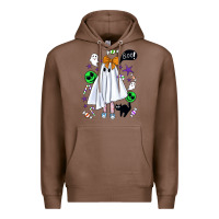 Chestnut cute ghost halloween Premium Hoodie - BundleAndBundleShop