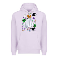 Lilac cute ghost halloween Premium Hoodie - BundleAndBundleShop