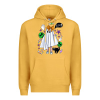 Mustard cute ghost halloween Premium Hoodie - BundleAndBundleShop