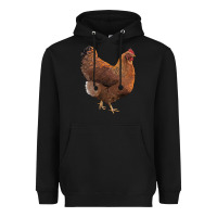 Black new hampshire red chicken Heavyweight Hoodie - LillyAllenDesigns