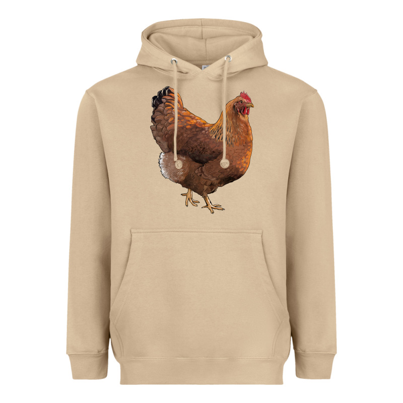 New Hampshire Red Chicken Heavyweight Hoodie by LillyAllenDesigns | Teevron