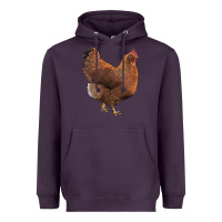Plum new hampshire red chicken Heavyweight Hoodie - LillyAllenDesigns
