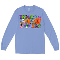 Colony Blue trick or treat Long Sleeve Tee - CowGirlArtShop