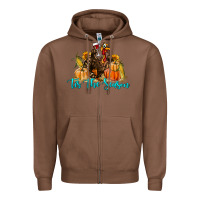 Chestnut Western Fall Turkey Tis The Season Zipper Hoodie - LillyAllenDesigns