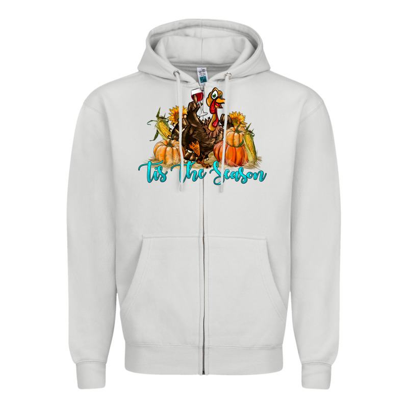 Western Fall Turkey Tis The Season Zipper Hoodie by LillyAllenDesigns | Teevron