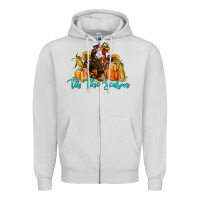 Dove Grey Western Fall Turkey Tis The Season Zipper Hoodie - LillyAllenDesigns