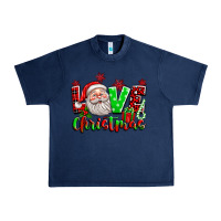 Navy love christmas santa Urban Heavy Tee - texasbilliewilder