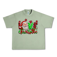 Oil Green love christmas santa Urban Heavy Tee - texasbilliewilder