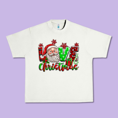 Love Christmas Santa Urban Heavy Tee Designed By Texasbilliewilder