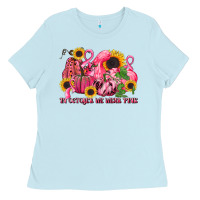 Baby Blue in october we wear pink Ladies Tee - LillyAllenDesigns