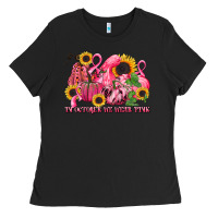 Black in october we wear pink Ladies Tee - LillyAllenDesigns