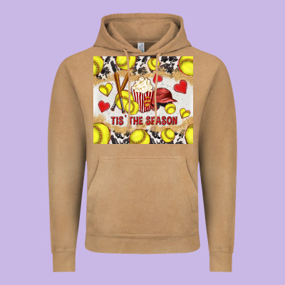 Tis' The Season Softball With Cowhide Tumbler Tbs Vintage Hoodie Designed By Tumblerdesignbyshophia
