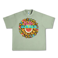 Oil Green hello summer Urban Heavy Tee - JahusDesignShop