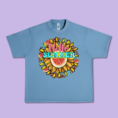Hello Summer Urban Heavy Tee Designed By Jahusdesignshop