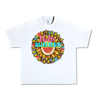 White hello summer Urban Heavy Tee - JahusDesignShop
