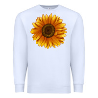 White Soraya Sunflower Premium Sweatshirt - LillyAllenDesigns