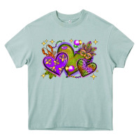 Arona Mardi Gras Hearts Heavy Core Tee - BundleAndBundleShop