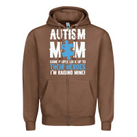 Chestnut lil autism mom Zipper Hoodie - CowhideDigitalArt