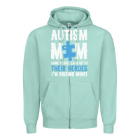 Seafoam lil autism mom Zipper Hoodie - CowhideDigitalArt