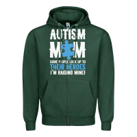 Sports Green lil autism mom Zipper Hoodie - CowhideDigitalArt