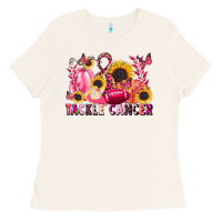 Bone tackle cancer Ladies Tee - LillyAllenDesigns