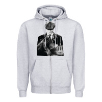 Heather Grey gift idea drama blinders drama peaky funny graphic gifts Zipper Hoodie - lanVoArt