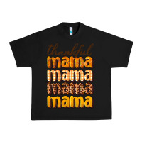 Black Thankful mama Urban Heavy Tee - NancyCooperArtShop