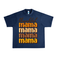 Navy Thankful mama Urban Heavy Tee - NancyCooperArtShop