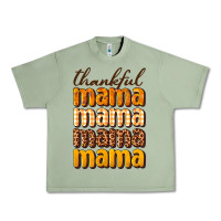Oil Green Thankful mama Urban Heavy Tee - NancyCooperArtShop