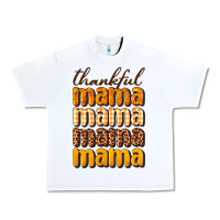 White Thankful mama Urban Heavy Tee - NancyCooperArtShop